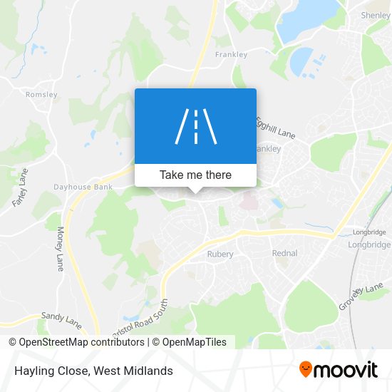 Hayling Close map