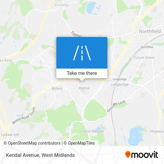 Kendal Avenue map