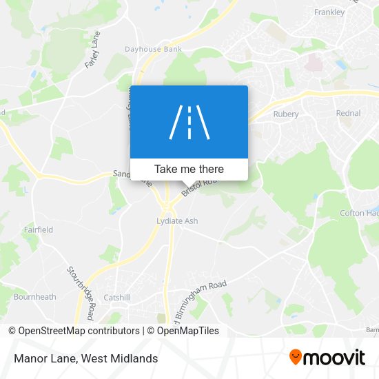 Manor Lane map