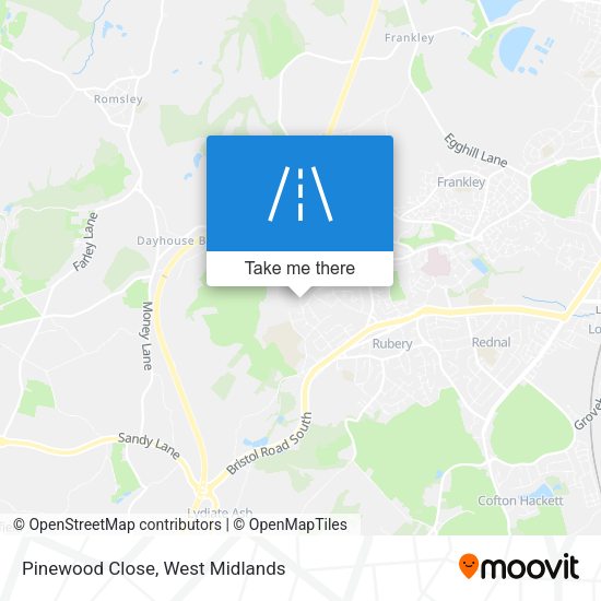 Pinewood Close map