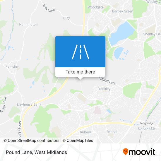 Pound Lane map
