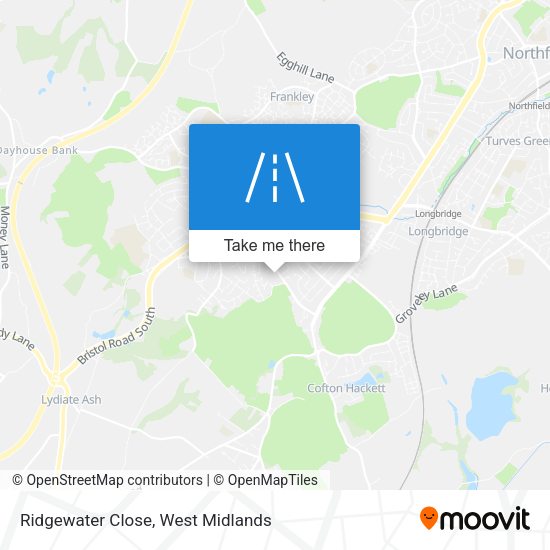 Ridgewater Close map