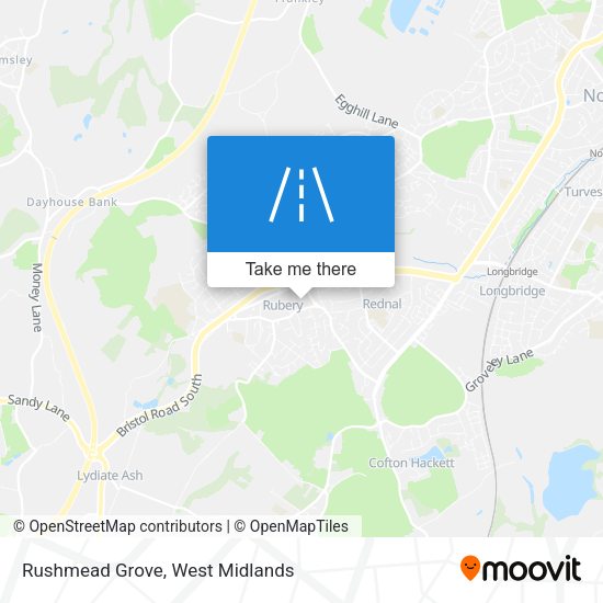 Rushmead Grove map