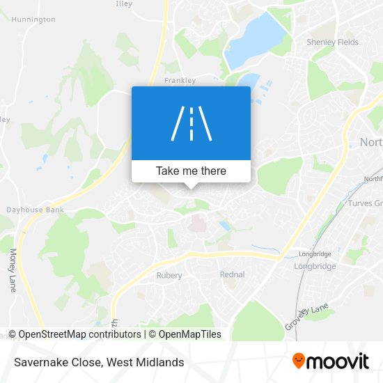 Savernake Close map