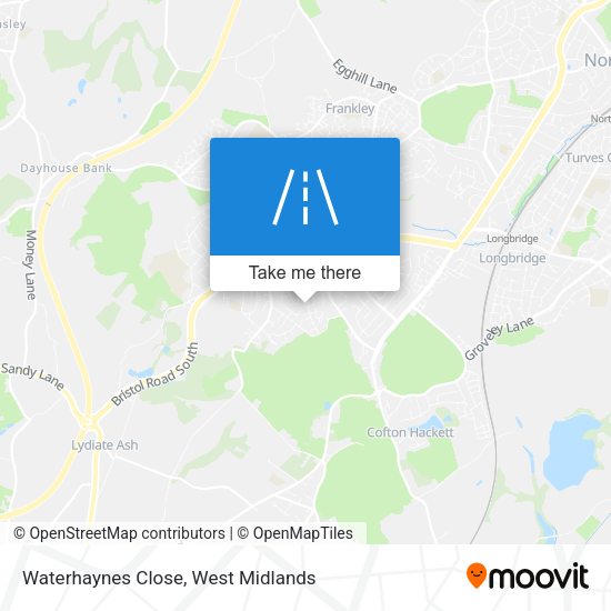 Waterhaynes Close map
