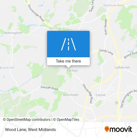 Wood Lane map