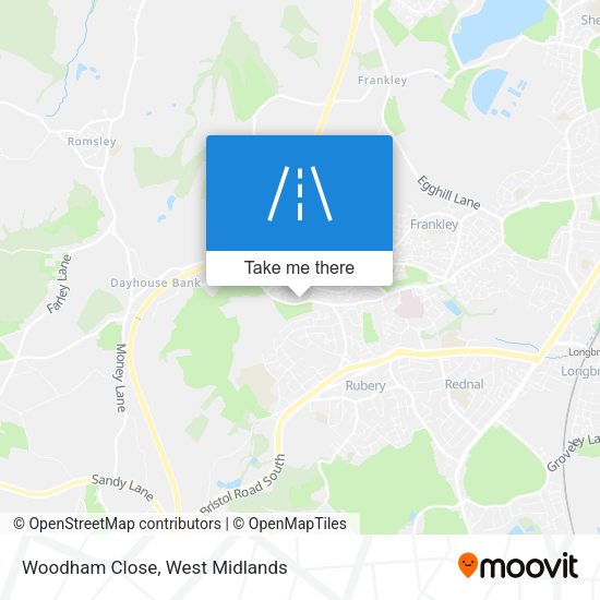 Woodham Close map