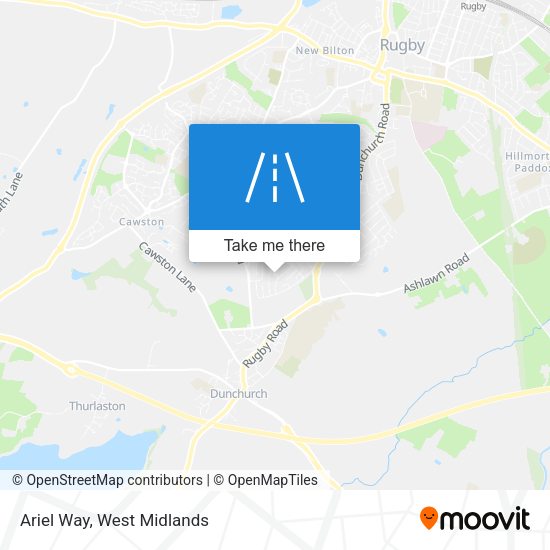 Ariel Way map