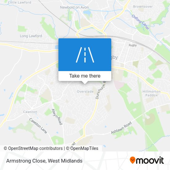 Armstrong Close map