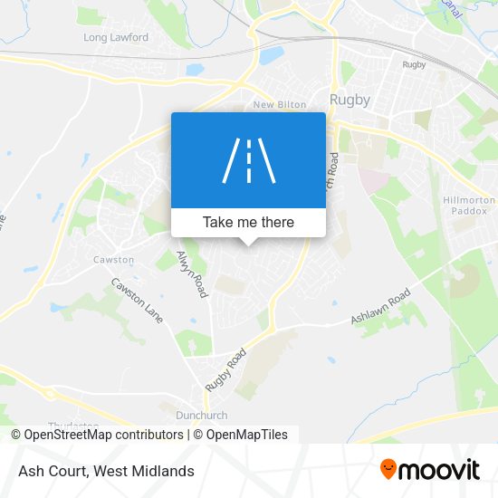 Ash Court map