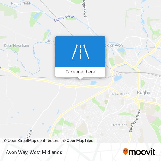 Avon Way map