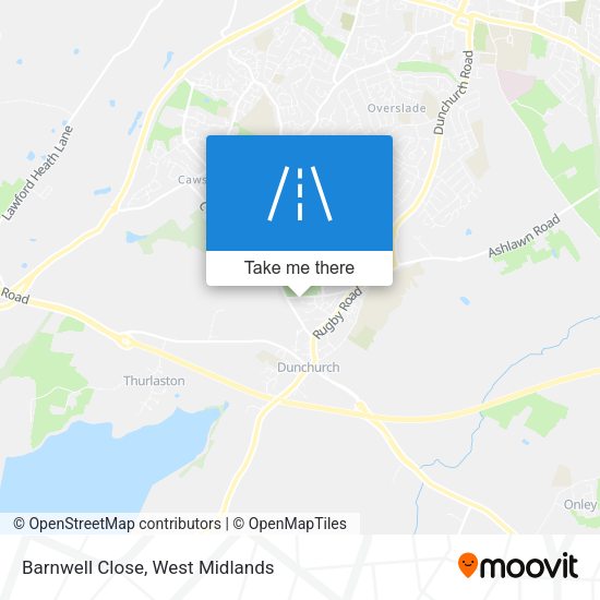 Barnwell Close map