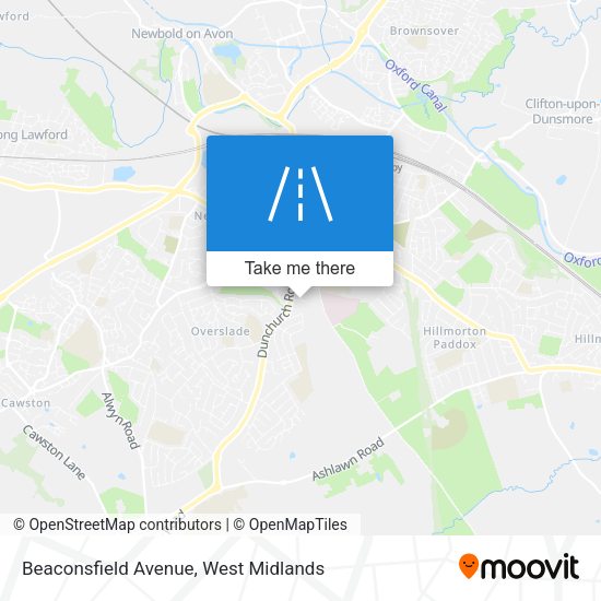 Beaconsfield Avenue map