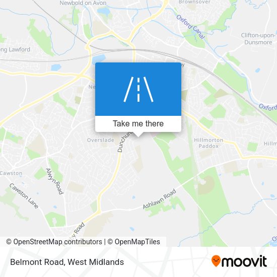 Belmont Road map