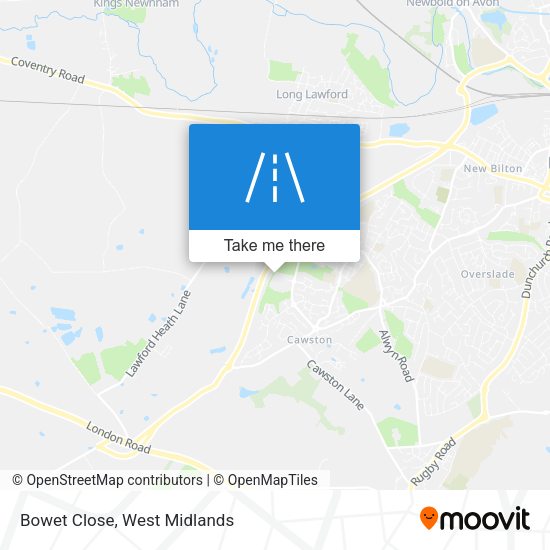 Bowet Close map