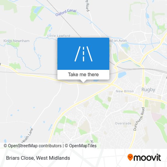 Briars Close map
