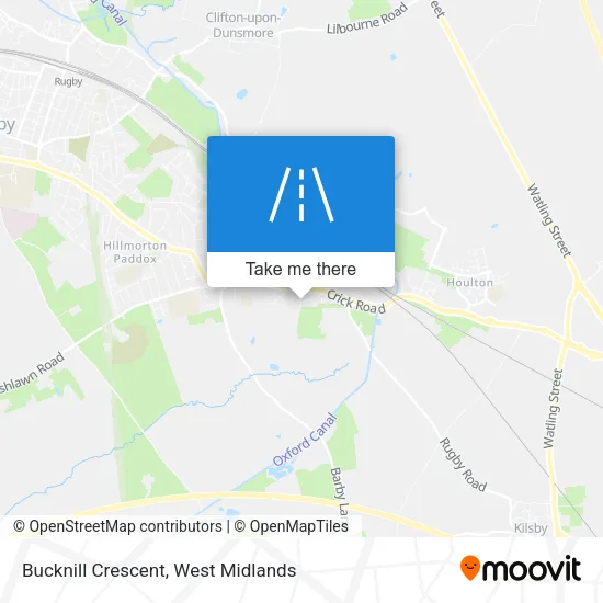 Bucknill Crescent map