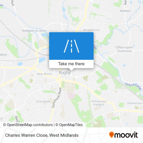 Charles Warren Close map