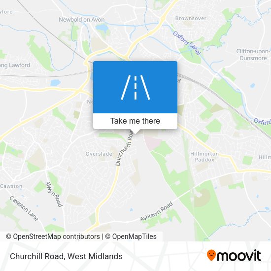 Churchill Road map