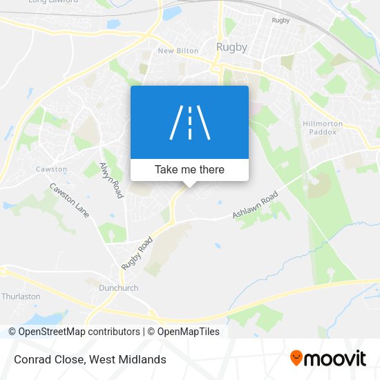 Conrad Close map
