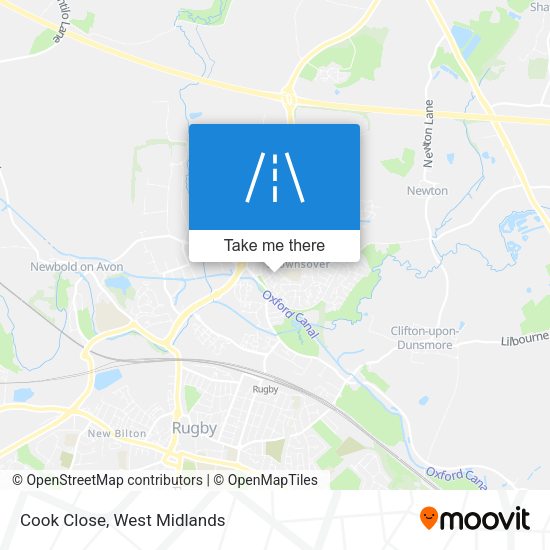 Cook Close map