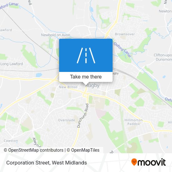 Corporation Street map
