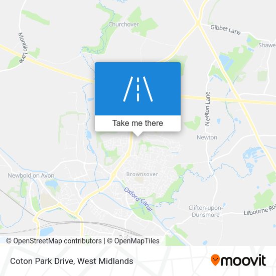Coton Park Drive map
