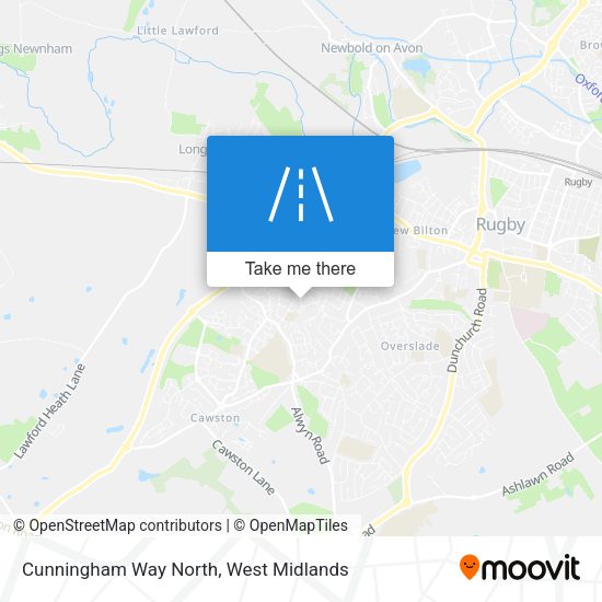 Cunningham Way North map