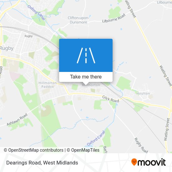 Dearings Road map