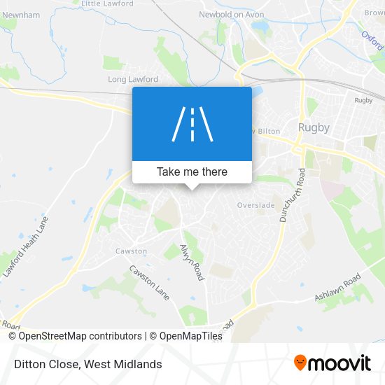 Ditton Close map