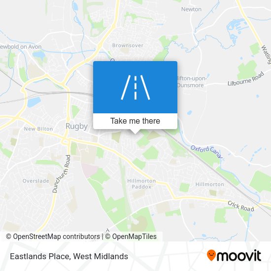 Eastlands Place map