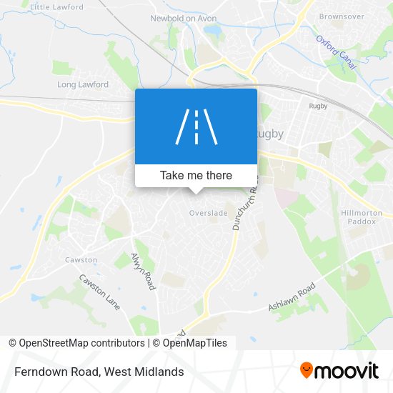 Ferndown Road map