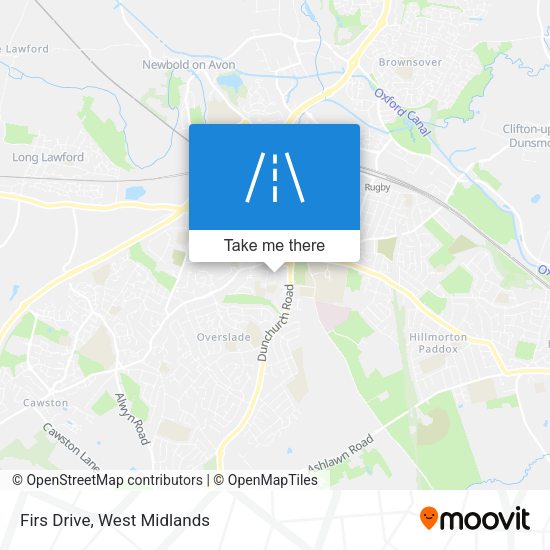Firs Drive map