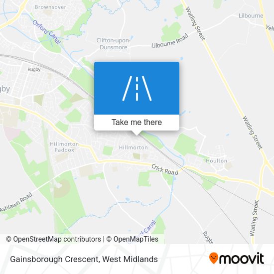 Gainsborough Crescent map