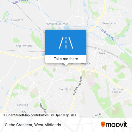 Glebe Crescent map