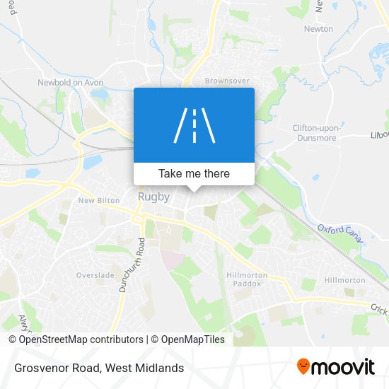 Grosvenor Road map