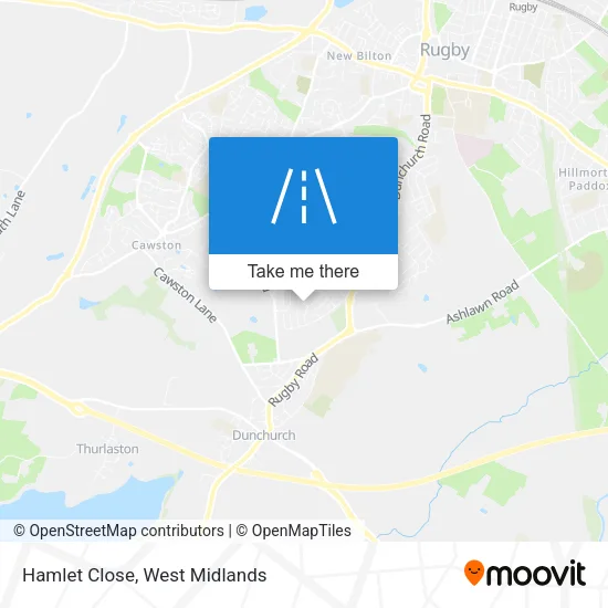 Hamlet Close map