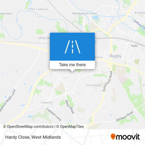 Hardy Close map