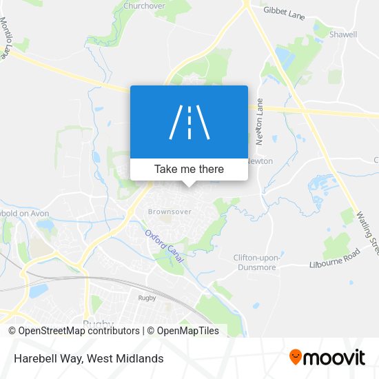 Harebell Way map