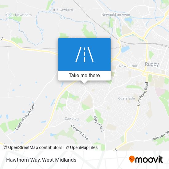 Hawthorn Way map
