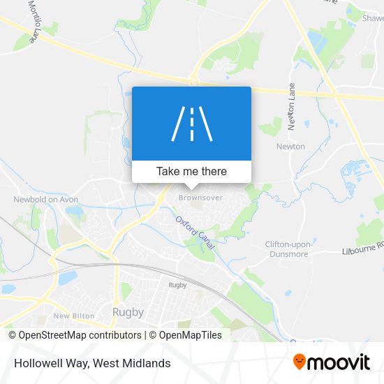 Hollowell Way map