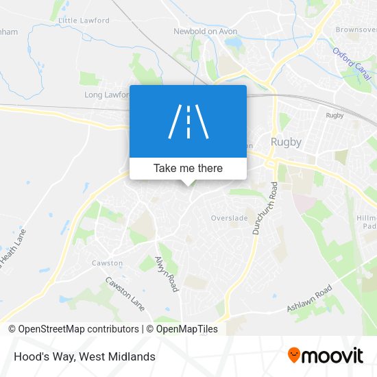 Hood's Way map
