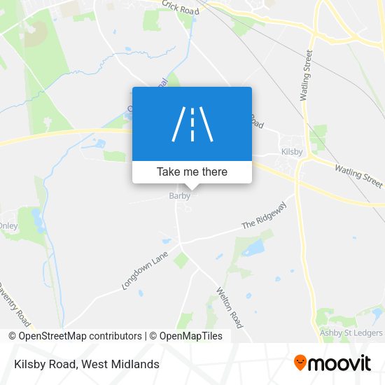 Kilsby Road map
