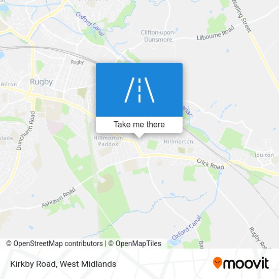 Kirkby Road map