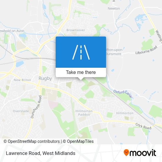 Lawrence Road map
