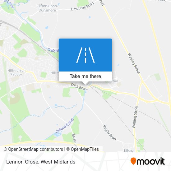 Lennon Close map