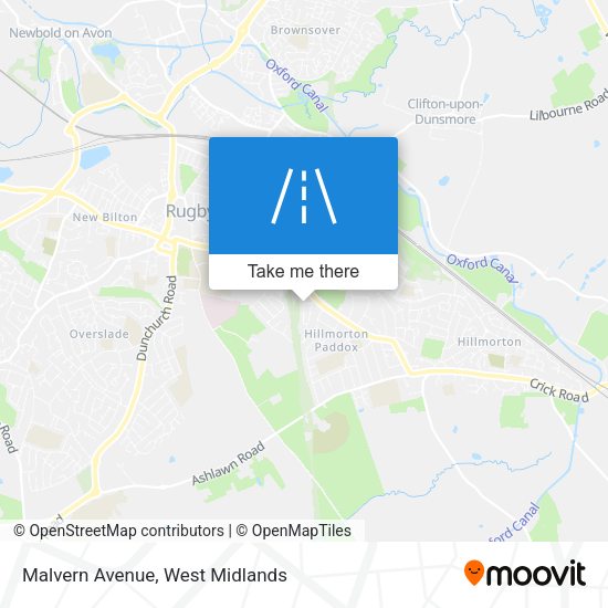 Malvern Avenue map