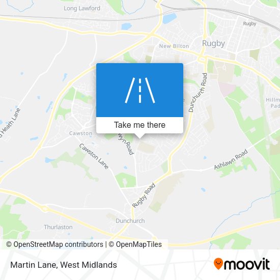 Martin Lane map
