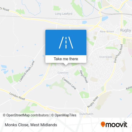Monks Close map