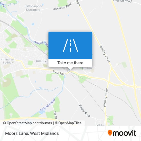 Moors Lane map